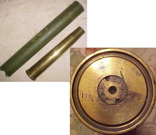 British WW2 40mm Bofors Case & Tube - Click Image to Close